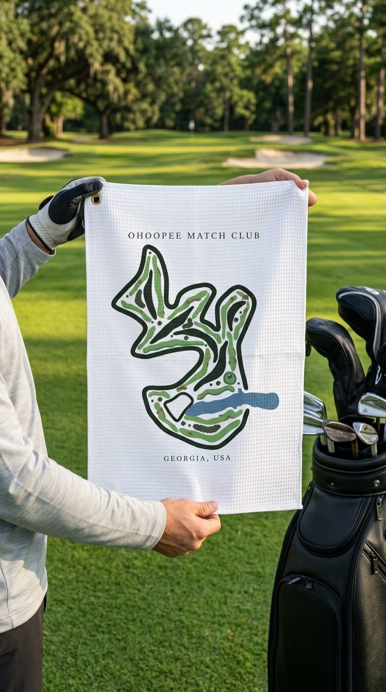 Ohoopee match club Georgia | Golf Course Print Towels | Golf Course Microfiber