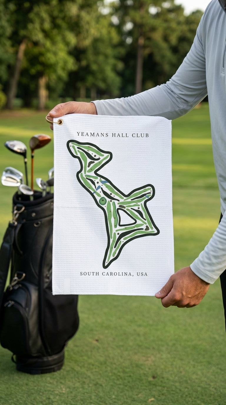 Yeamans Hall Club Golf Course Prints, South Carolina | Golf Course Print Towels | Golf Course Microfiber