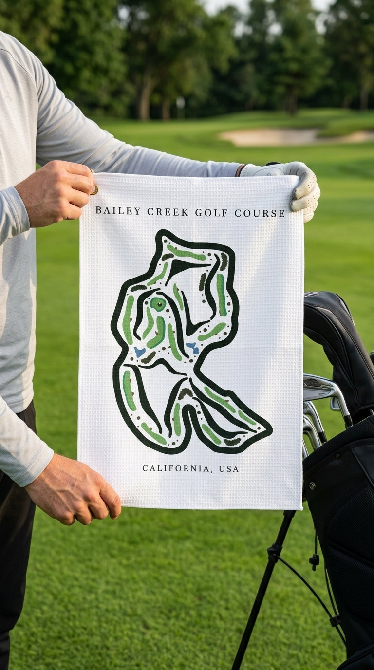 Bailey Creek Golf Course Print, California| Golf Course Print Towels | Golf Course Microfiber