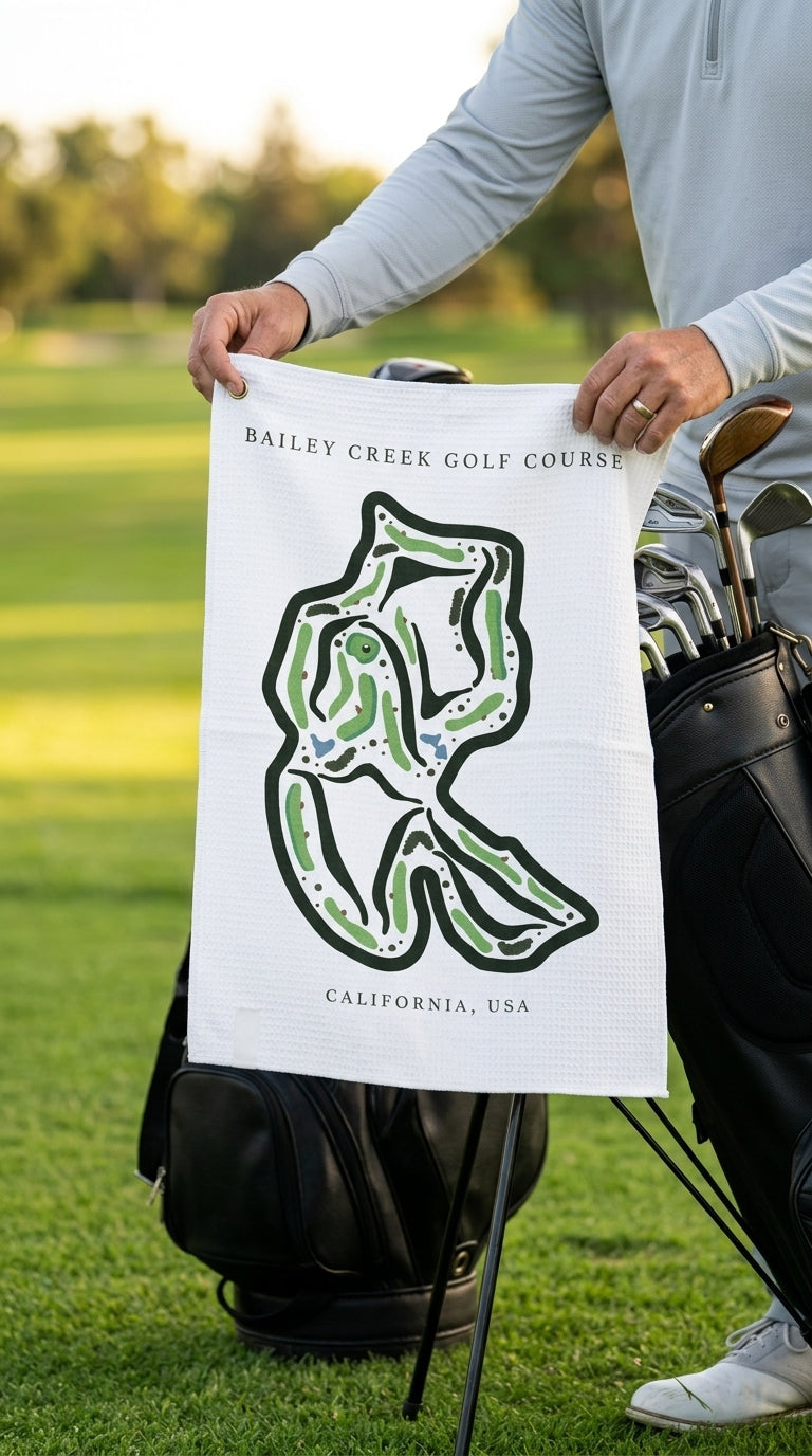 Bailey Creek Golf Course Print, California| Golf Course Print Towels | Golf Course Microfiber