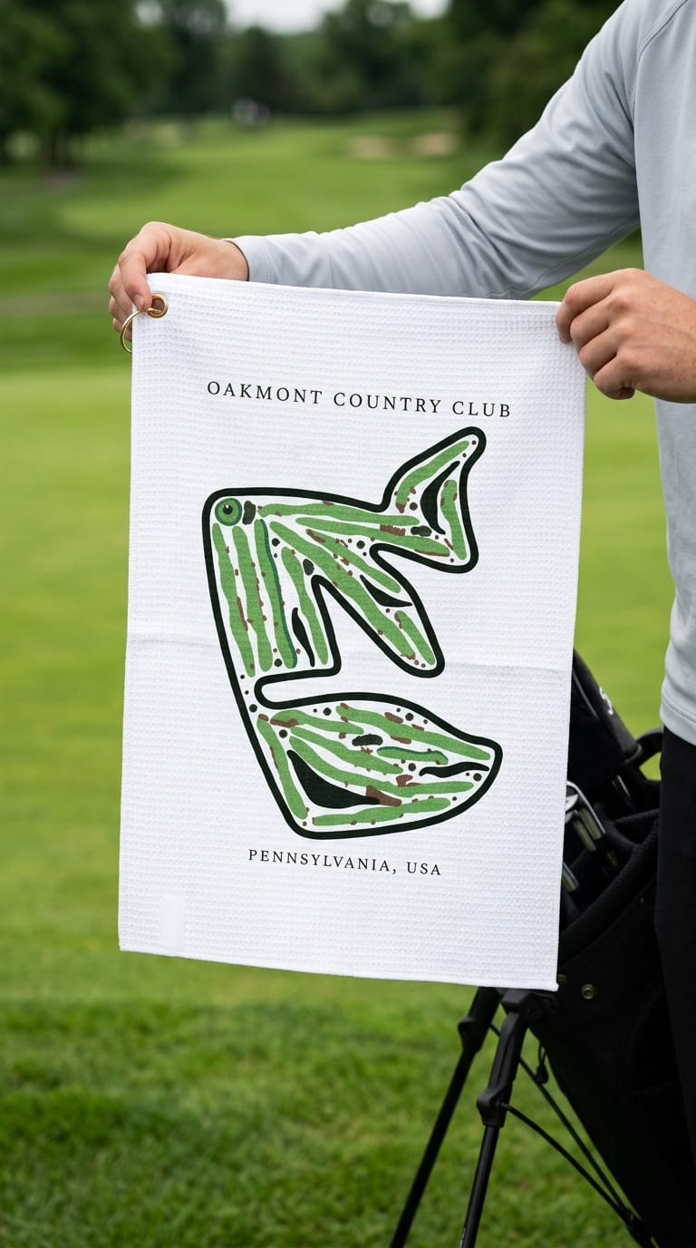 Oakmont country club Pennsylvania | Golf Course Print Towels | Golf Course Microfiber