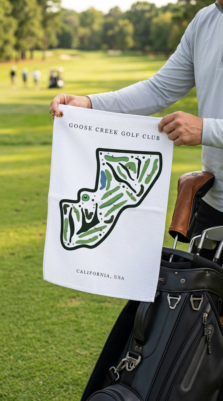 Goose Creek Golf Club, Golf Course Print, California | Golf Course Print Towels | Golf Course Microfiber