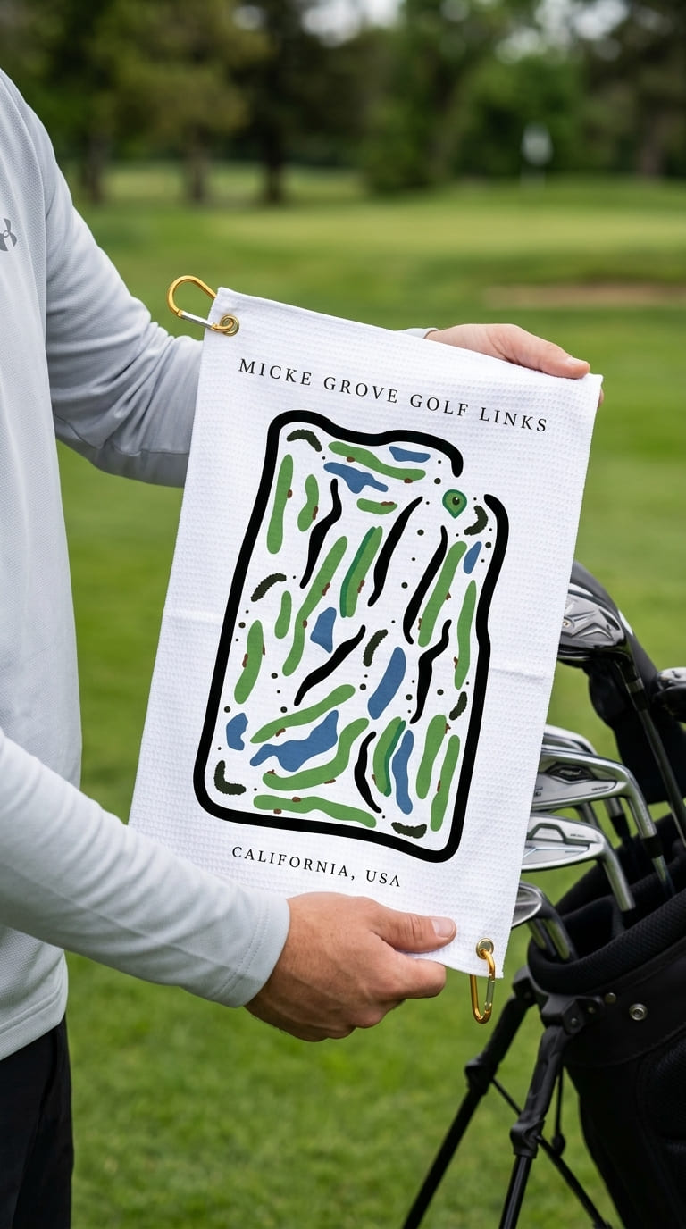 Micke Grove Golf Links, Golf Course Print, California | Golf Course Print Towels | Golf Course Microfiber