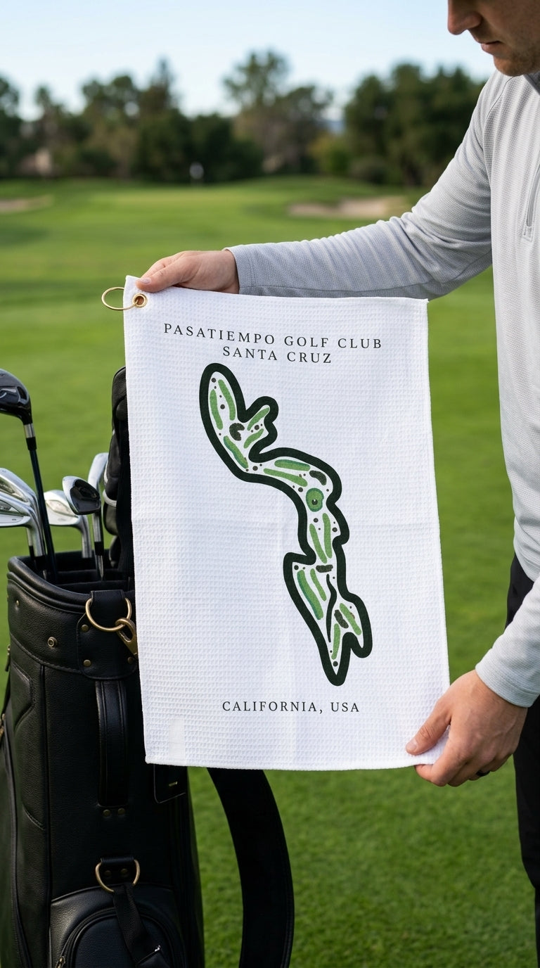 Pasatiempo Golf Club, Golf Course Print, California | Golf Course Print Towels | Golf Course Microfiber