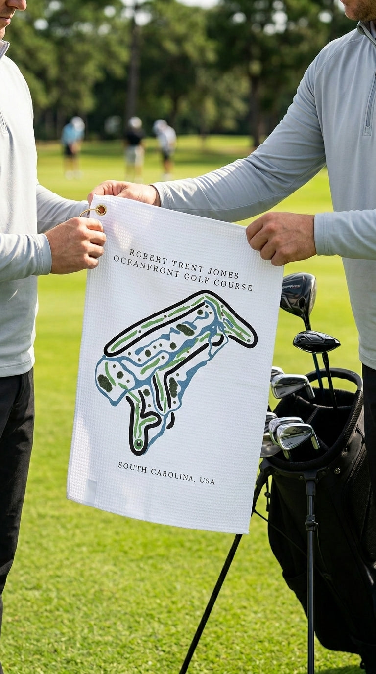 Robert Trent Jones Oceanfront Golf Course Prints, South Carolina | Golf Course Print Towels | Golf Course Microfiber