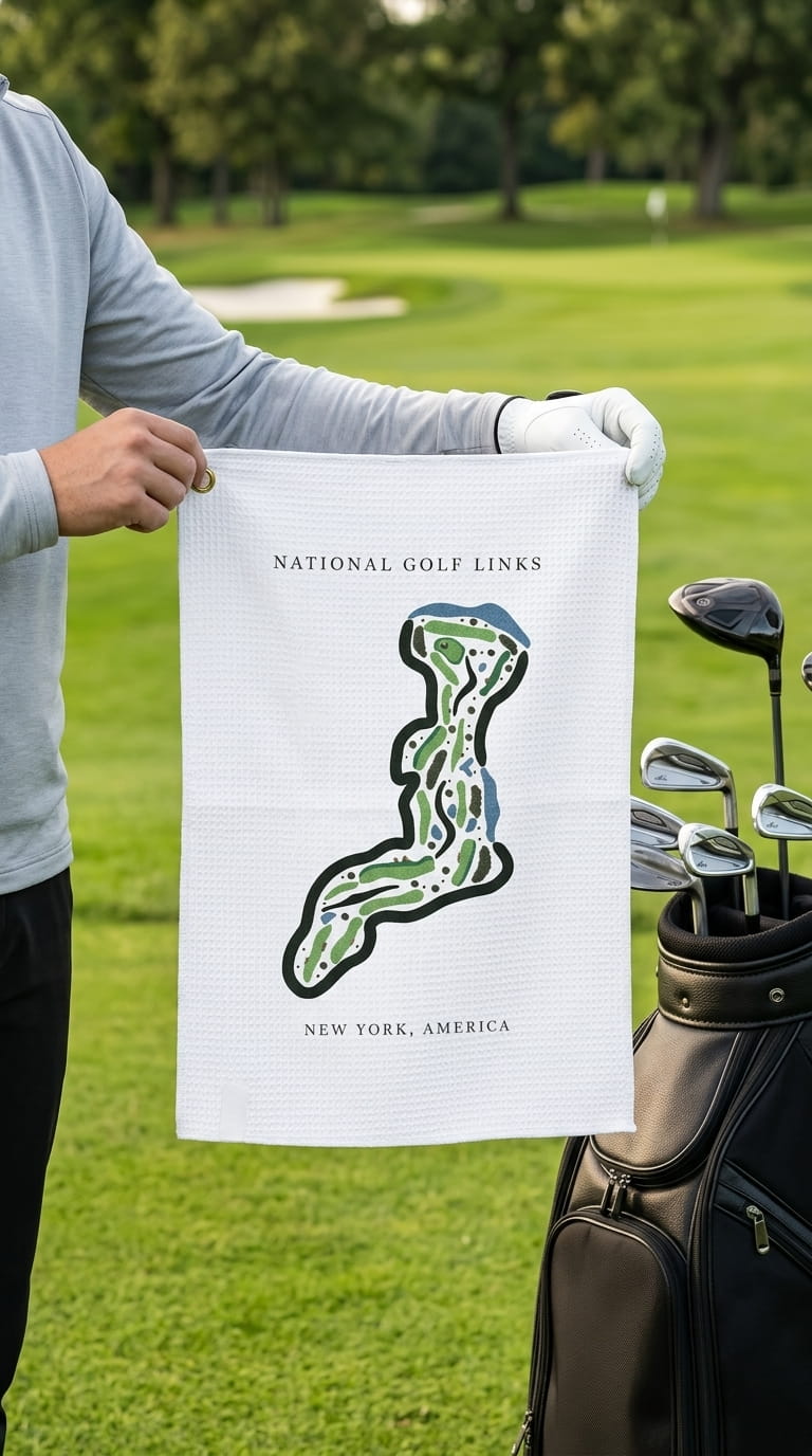 National Golf Links of America, Golf Course Print, New York| Golf Course Print Towels | Golf Course Microfiber