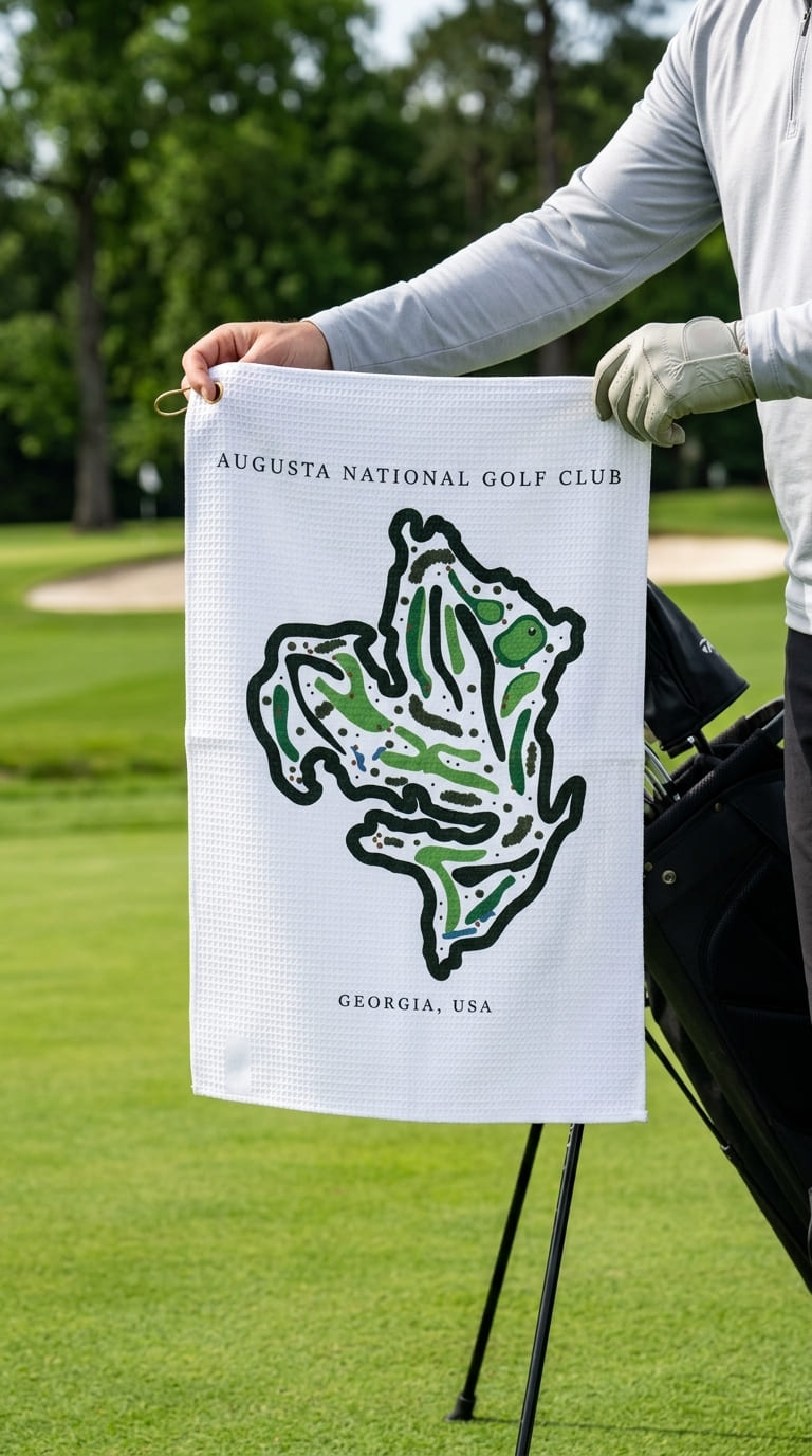 Augusta National Golf Club, Golf Course Print, Georgia | Golf Course Print Towels | Golf Course Microfiber