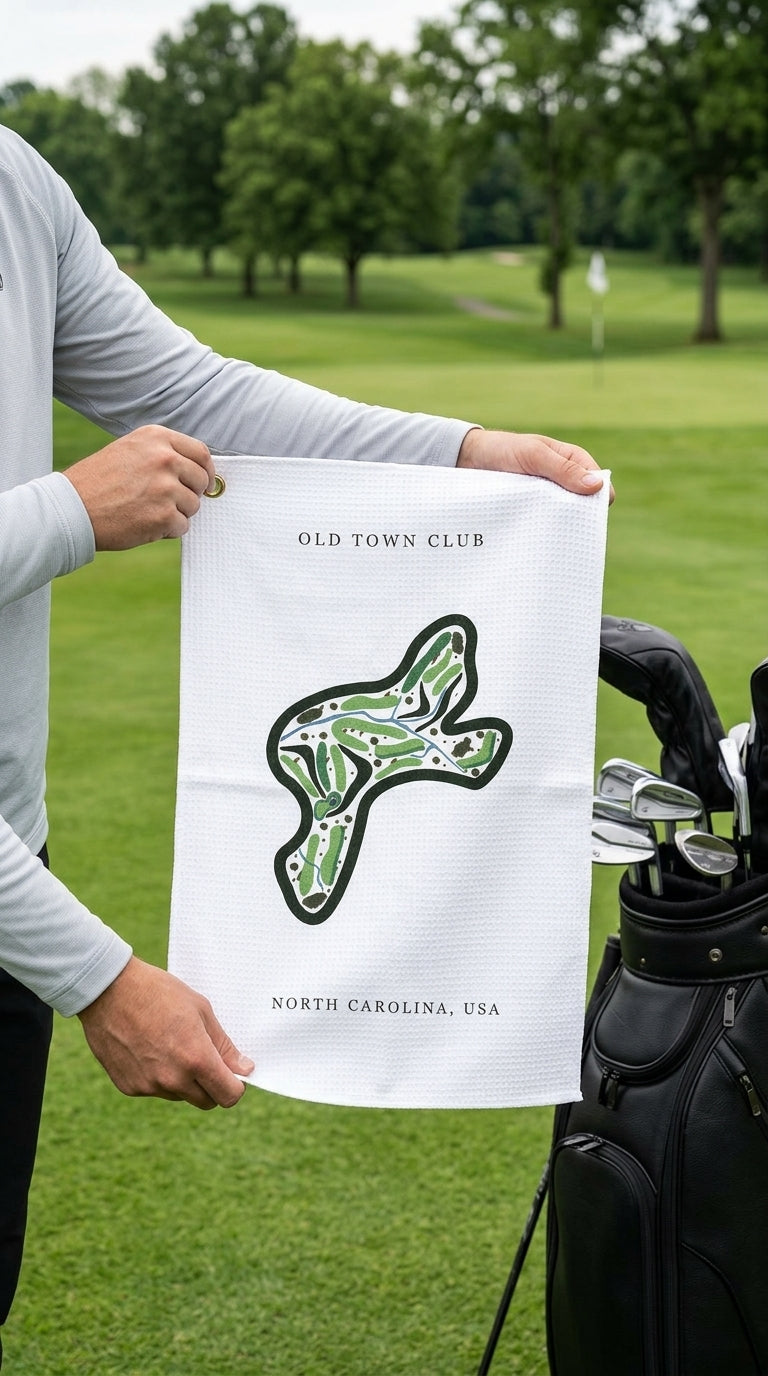 Old Town Club, Golf Course Print, North Carolina | Golf Course Print Towels | Golf Course Microfiber