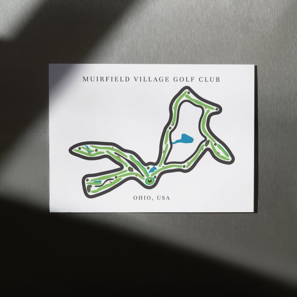 Muirfield Village Golf Club Golf Course Prints, Ohio, Golf Map Artwork