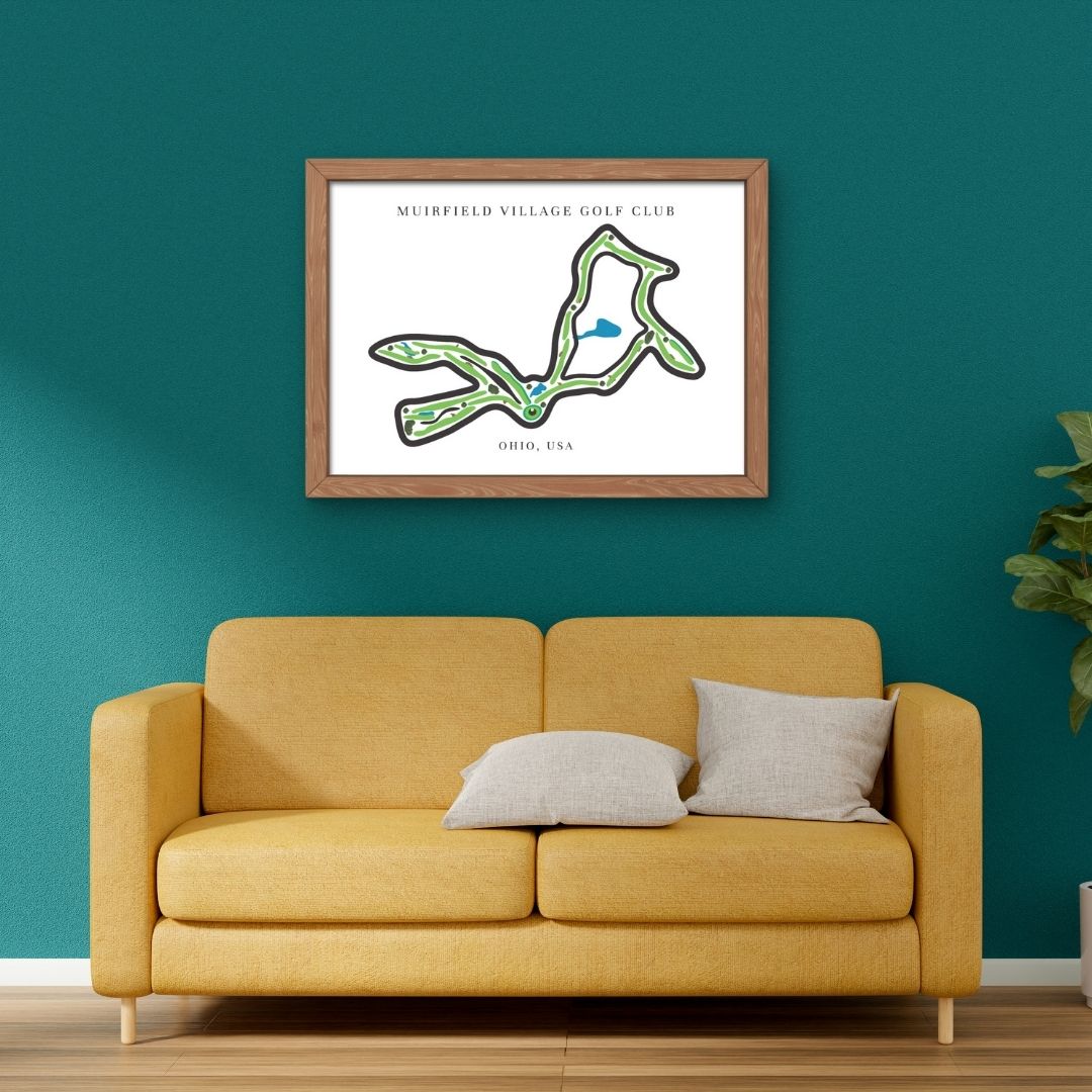 Muirfield Village Golf Club Golf Course Prints, Ohio, Golf Map Artwork