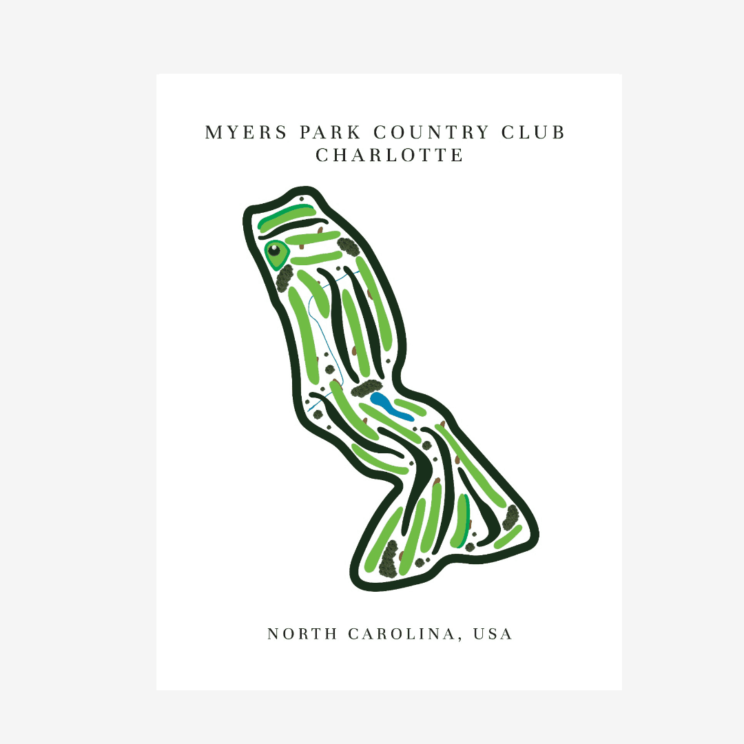 Myers Park Country Club Golf Course Prints, North Carolina