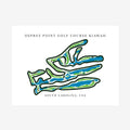 Osprey Point Golf Course Golf Course Prints, South Carolina, Golf Map Artwork