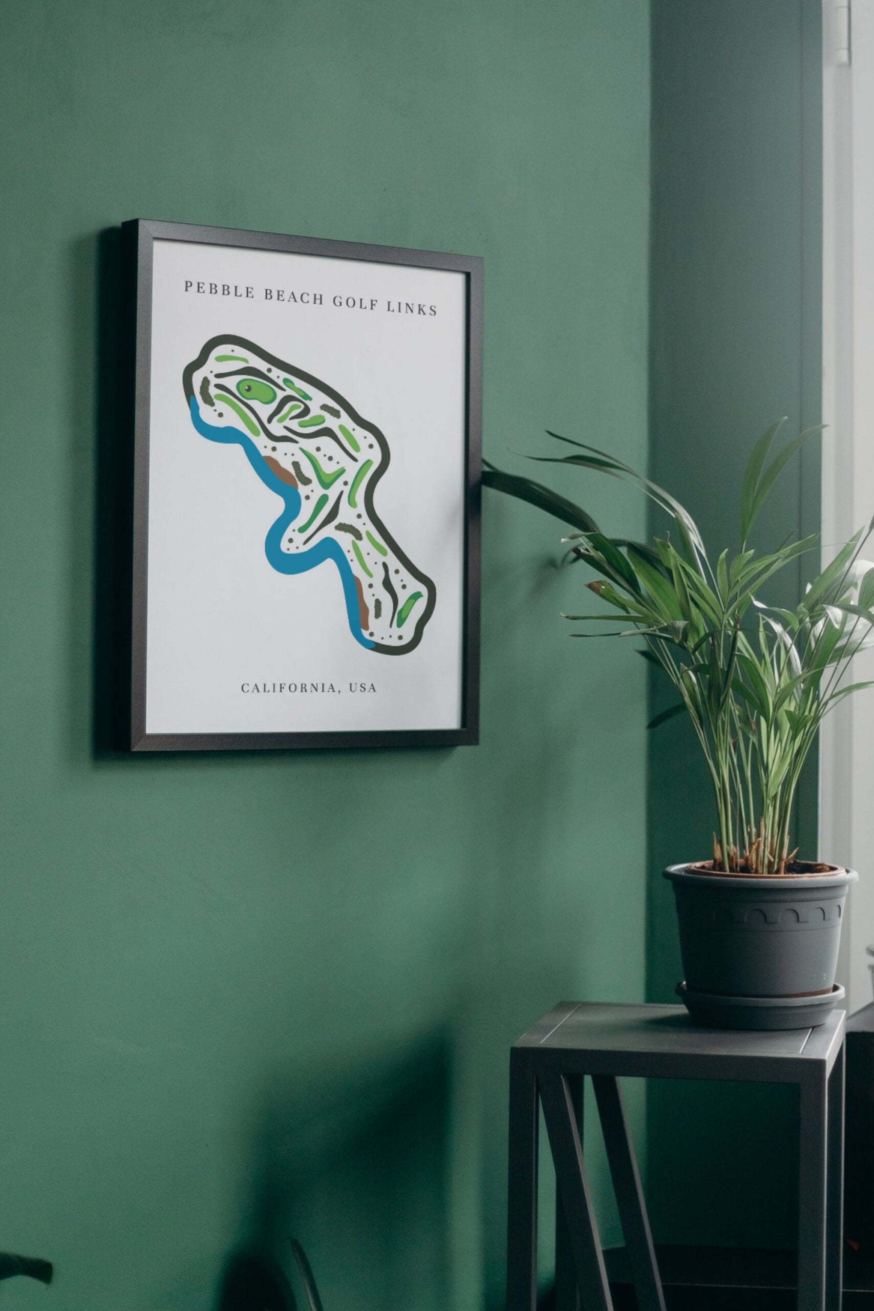 Pebble Beach Golf Links, Golf Course Print, California