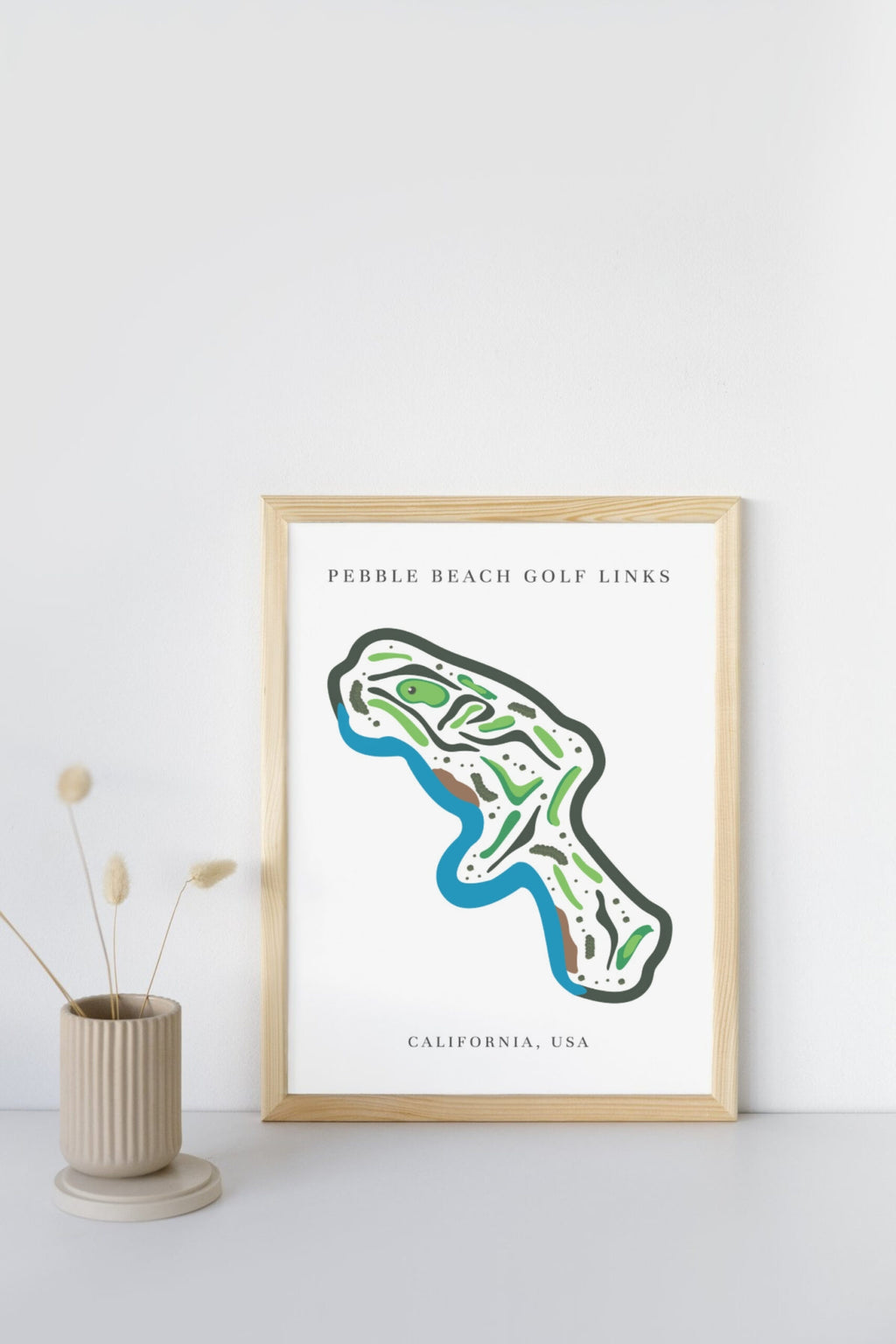 Pebble Beach Golf Links, Golf Course Print, California