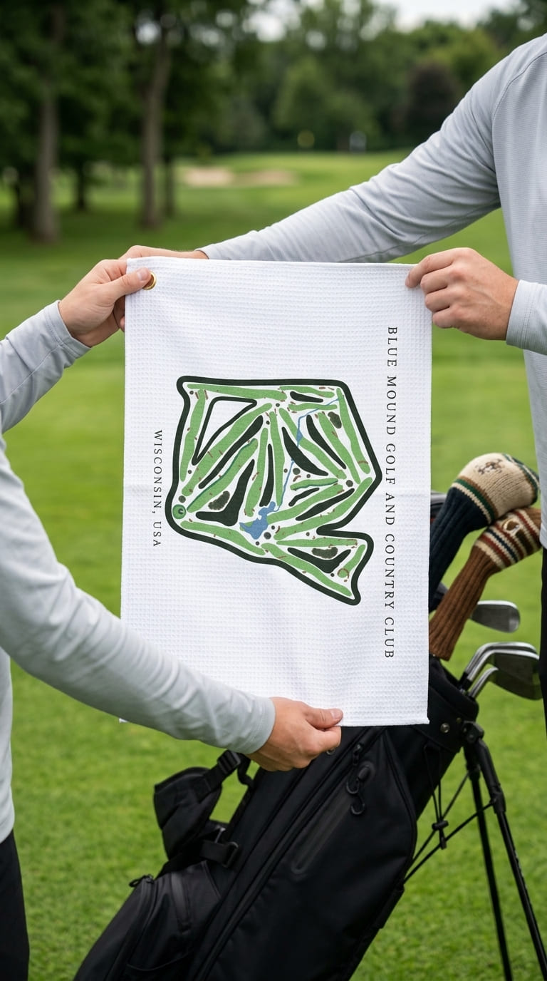 Blue mound golf and country club Wisconsin | Golf Course Print Towels | Golf Course Microfiber