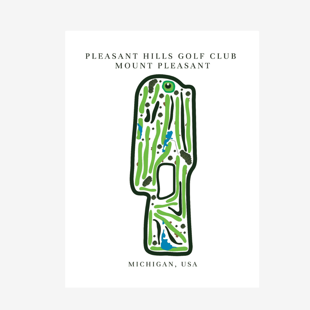 Pleasant Hills Golf Club, Golf Course Prints, Michigan