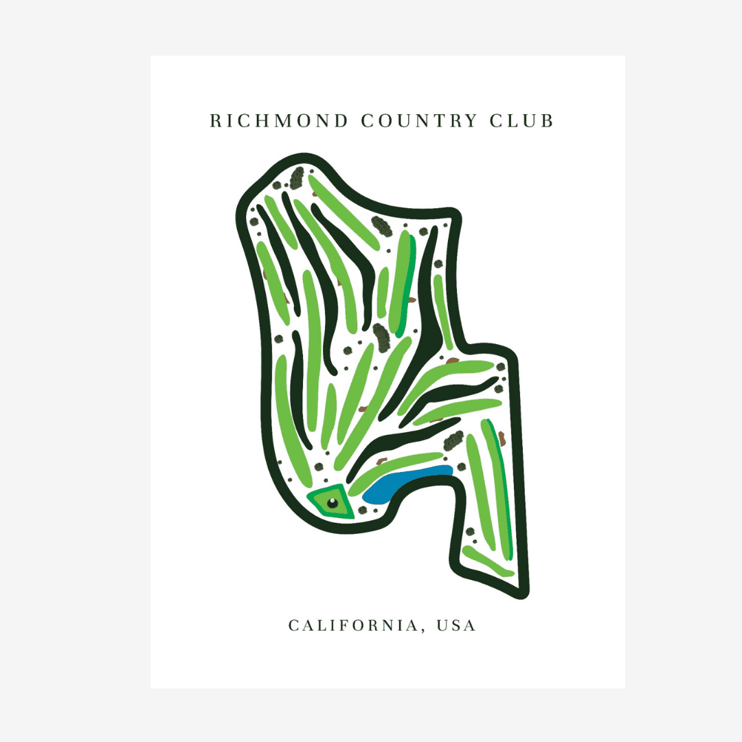 Richmond Country Club Golf Course Prints, California