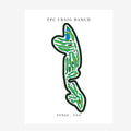TPC Craig Ranch Golf Course Prints, Texas, Golf Map Artwork