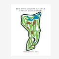 The Lido Course at Sand Valley Golf Resort Golf Course Prints, Wisconsin, Golf Map Artwork