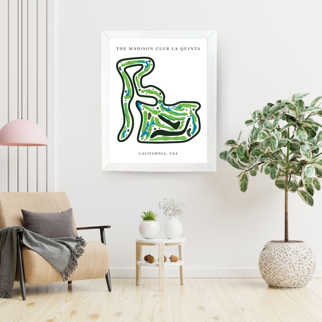 The Madison Club Golf Course Prints, California, Golf Map Artwork