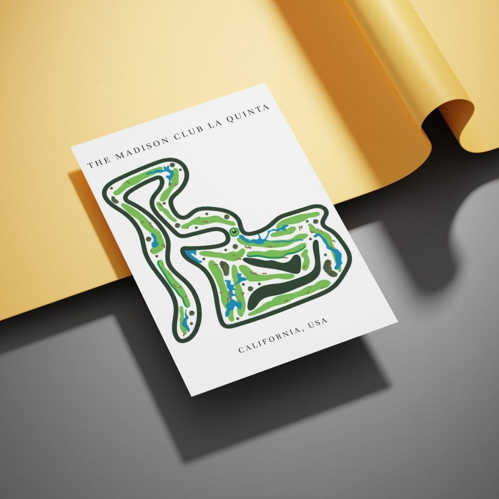 The Madison Club Golf Course Prints, California, Golf Map Artwork