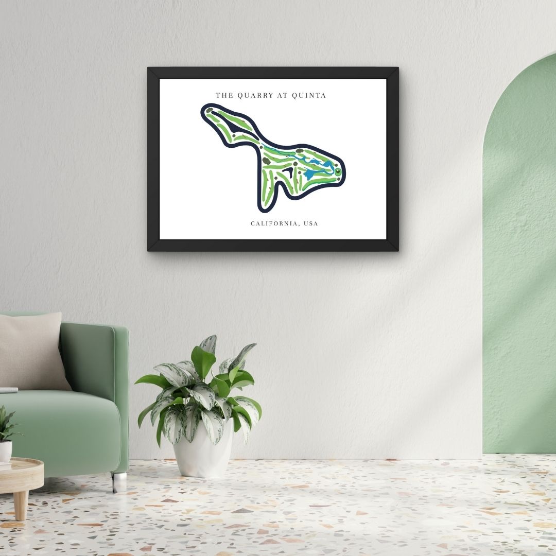The Quarry at La Quinta Golf Course Prints, California, Golf Map Artwork
