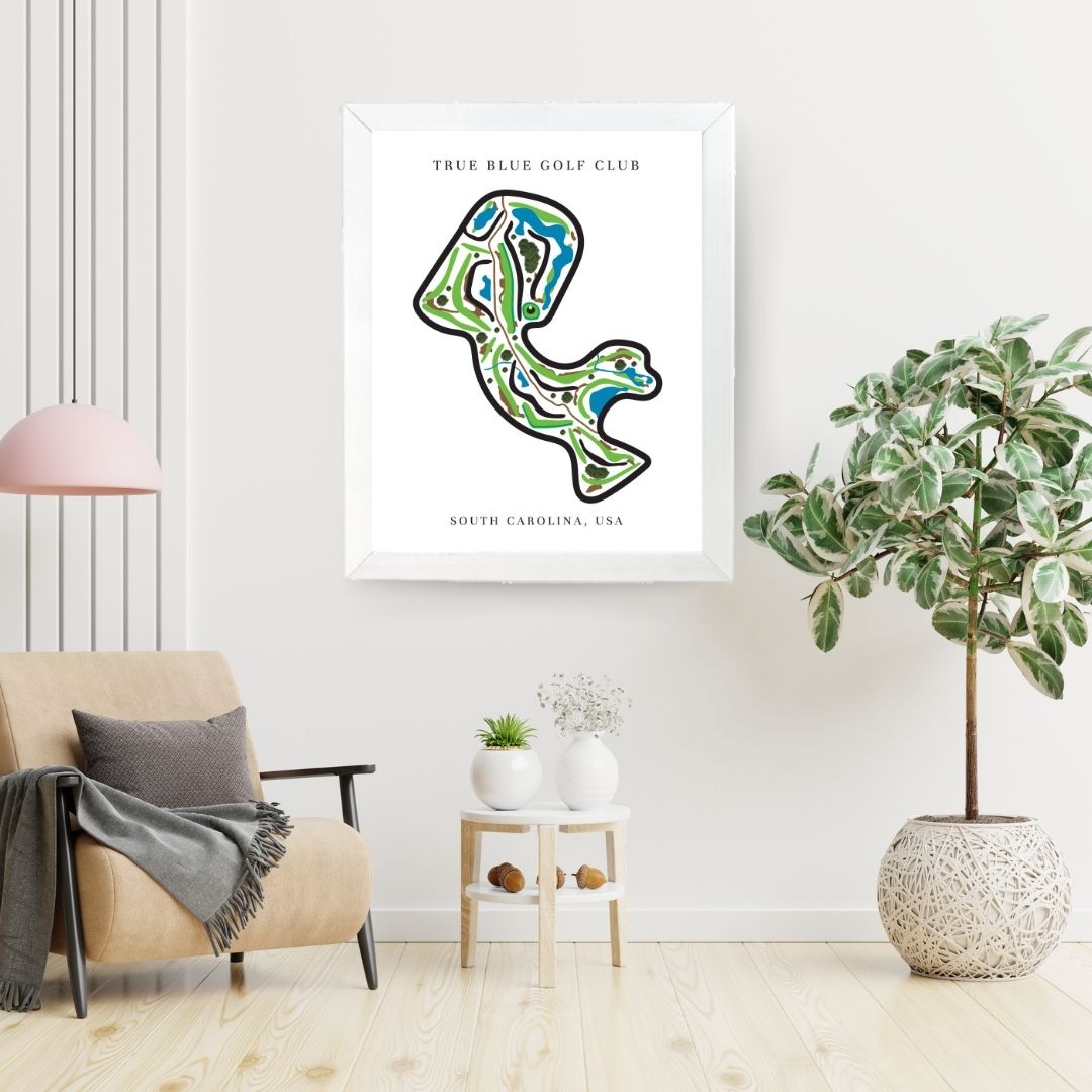 Disney's Lake Buena Vista Golf Course Prints, Florida, Golf Map Artwork