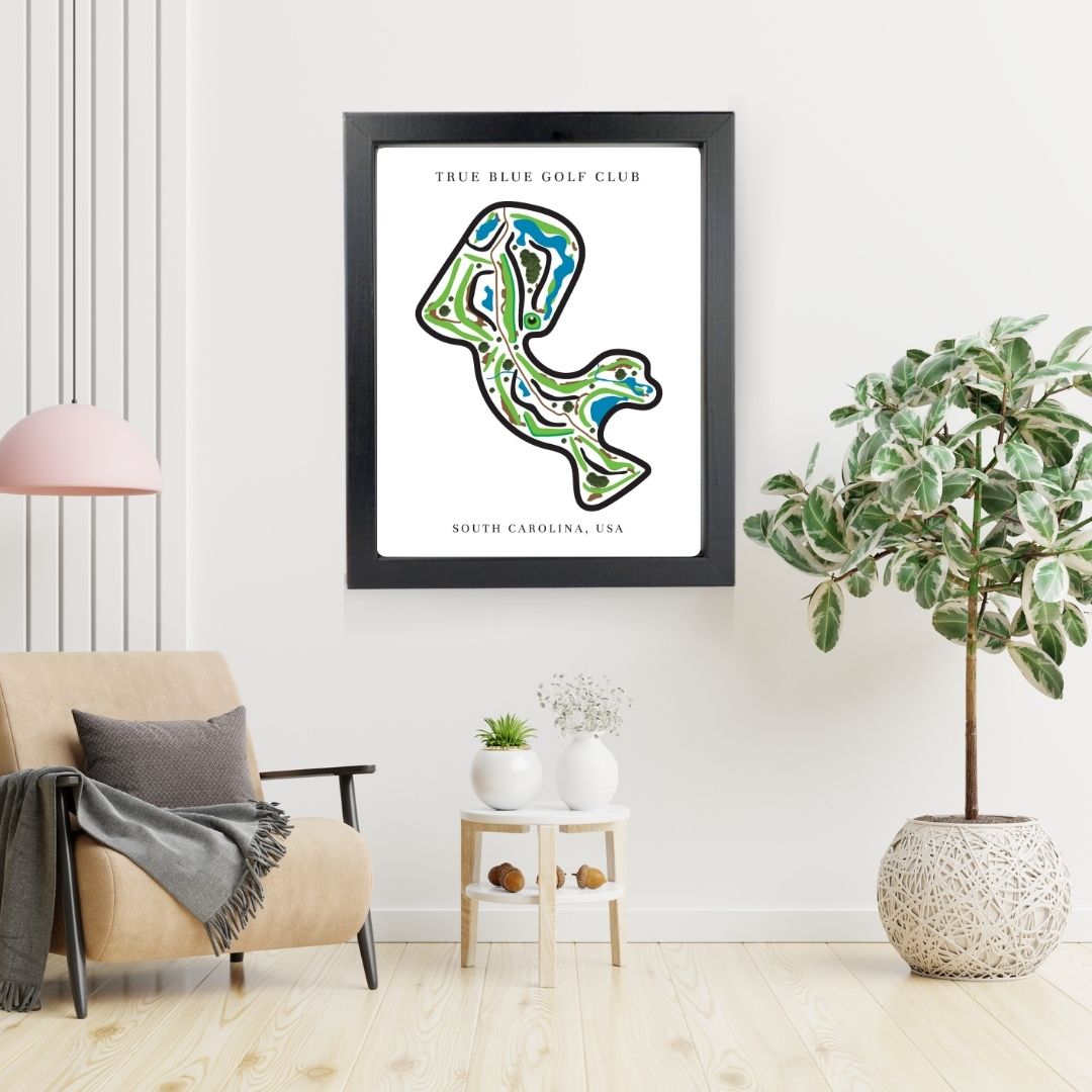 Disney's Lake Buena Vista Golf Course Prints, Florida, Golf Map Artwork