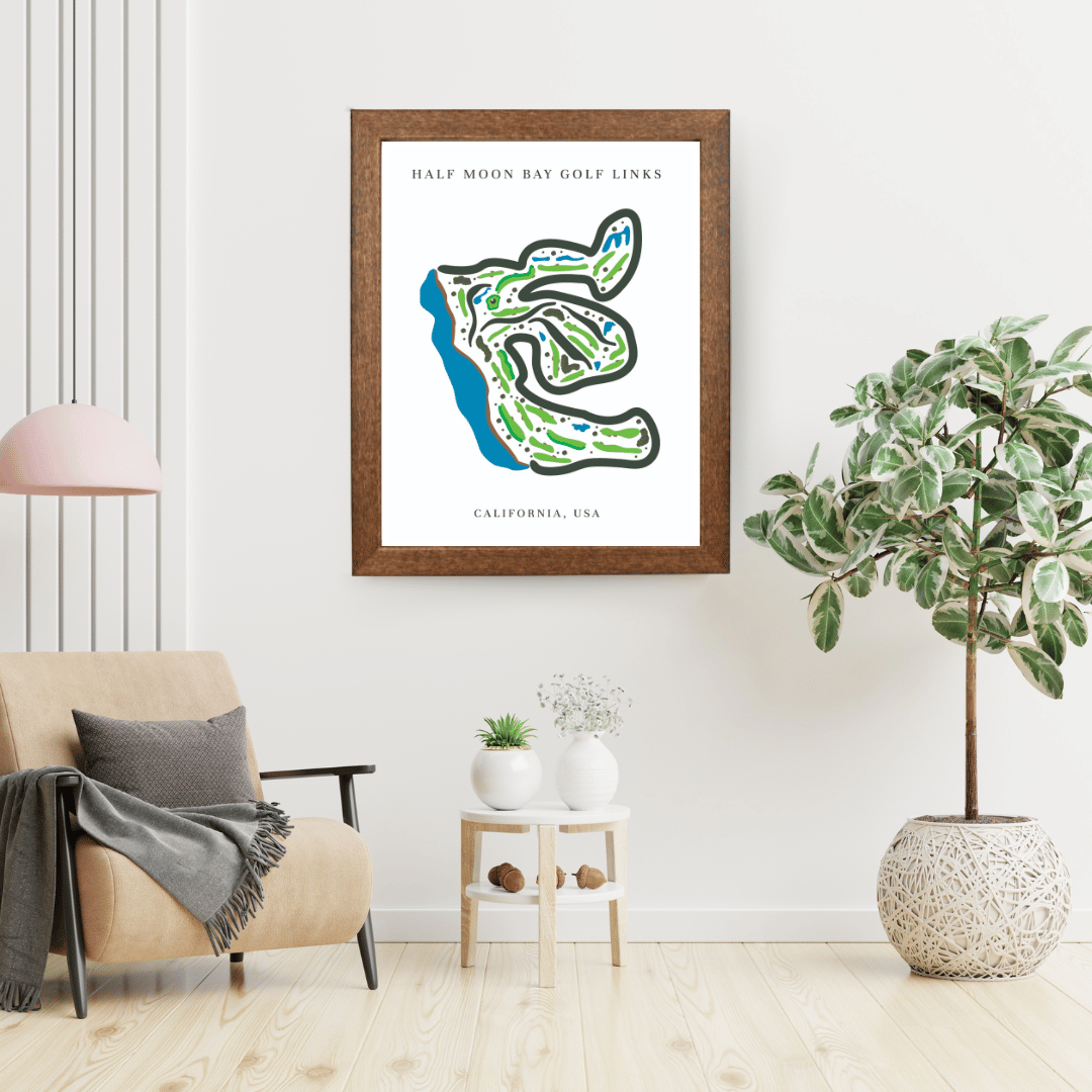 Half Moon Bay Golf Links, Golf Course Print, California