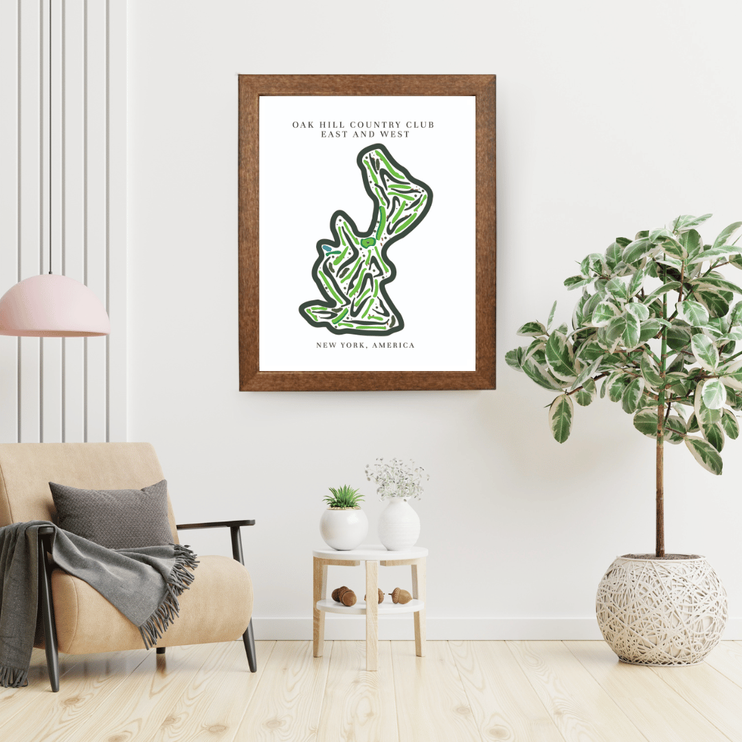 Oak Hill Country Club East & West, Golf Course Print, New York