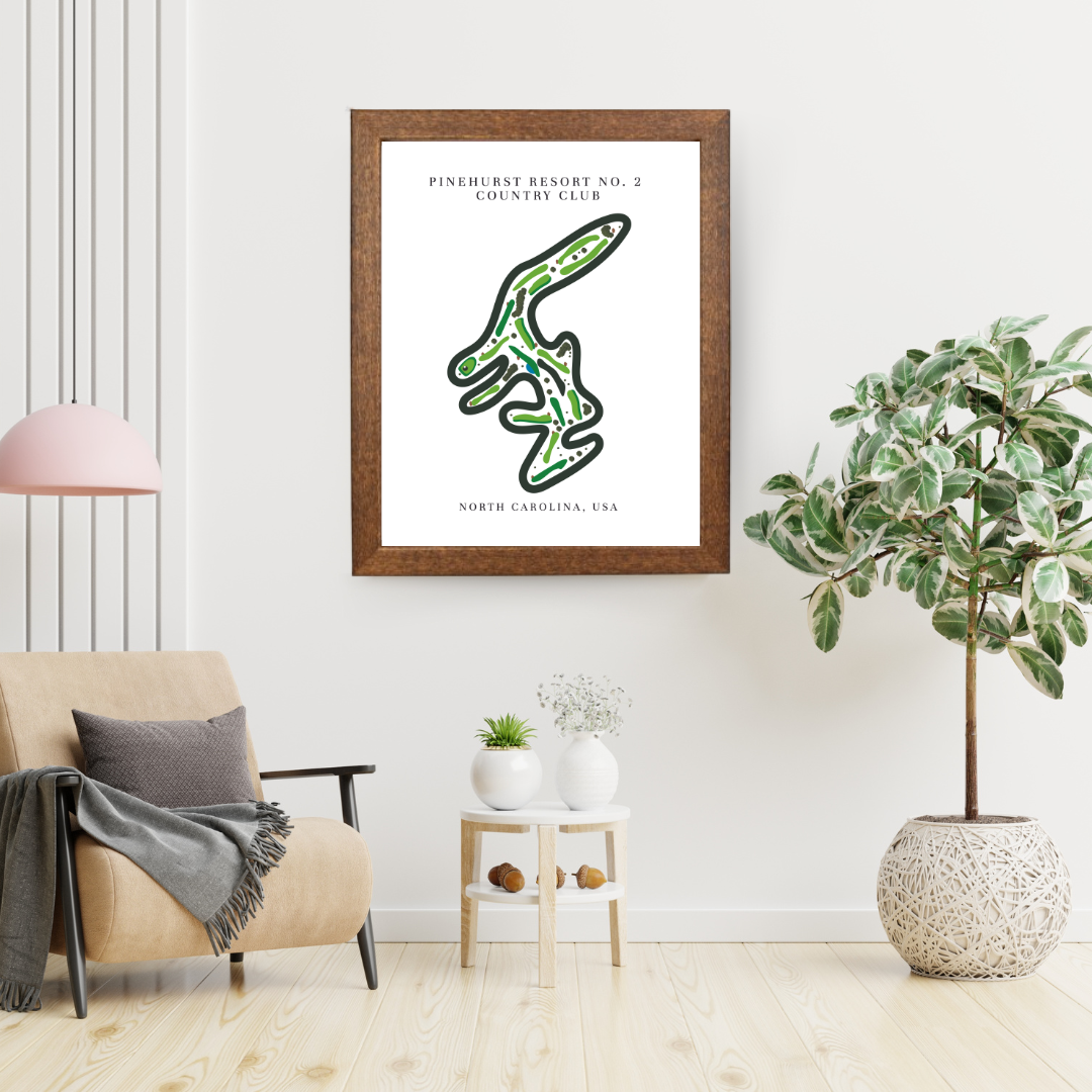 Pinehurst Resort No. 2 Country Club Golf Course Print, North Carolina