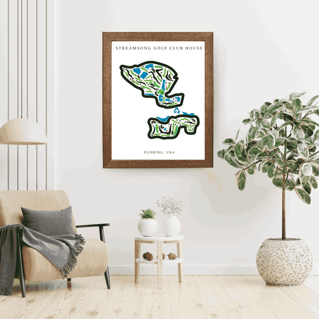 Streamsong Golf & Club house, Golf Course Print, Florida