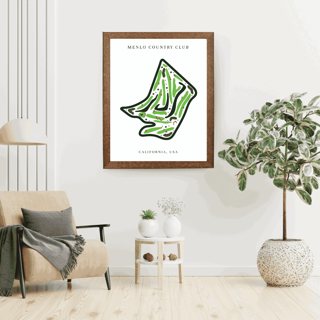 Menlo Country Club, Golf Course Print, California
