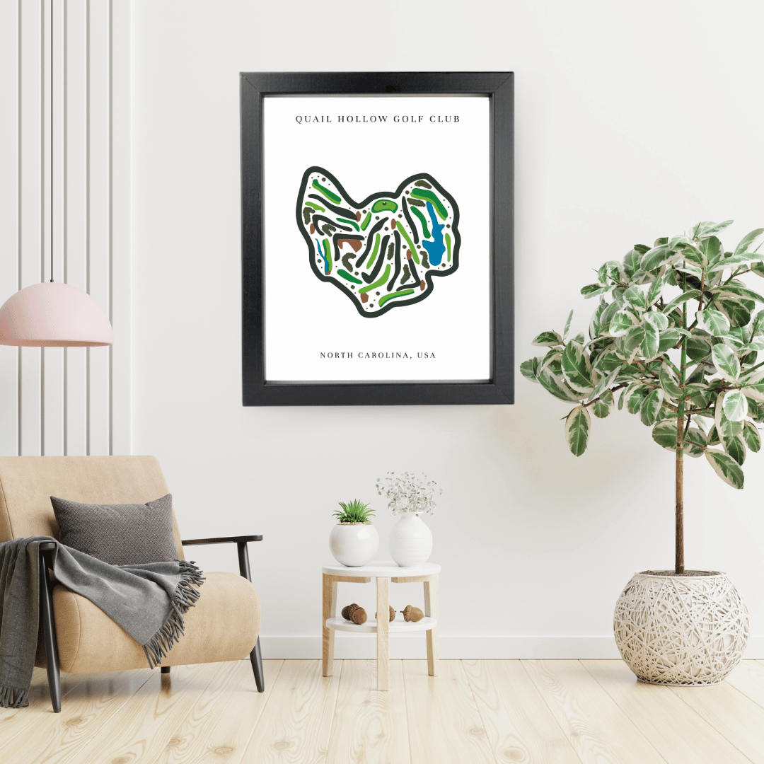 Quail Hollow Golf Club, Golf Course Print, North Carolina