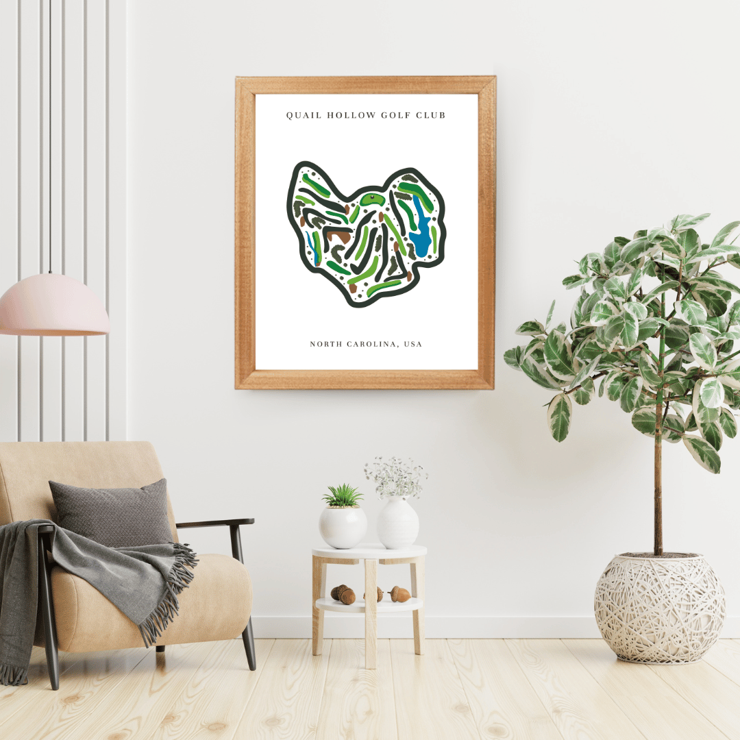 Quail Hollow Golf Club, Golf Course Print, North Carolina