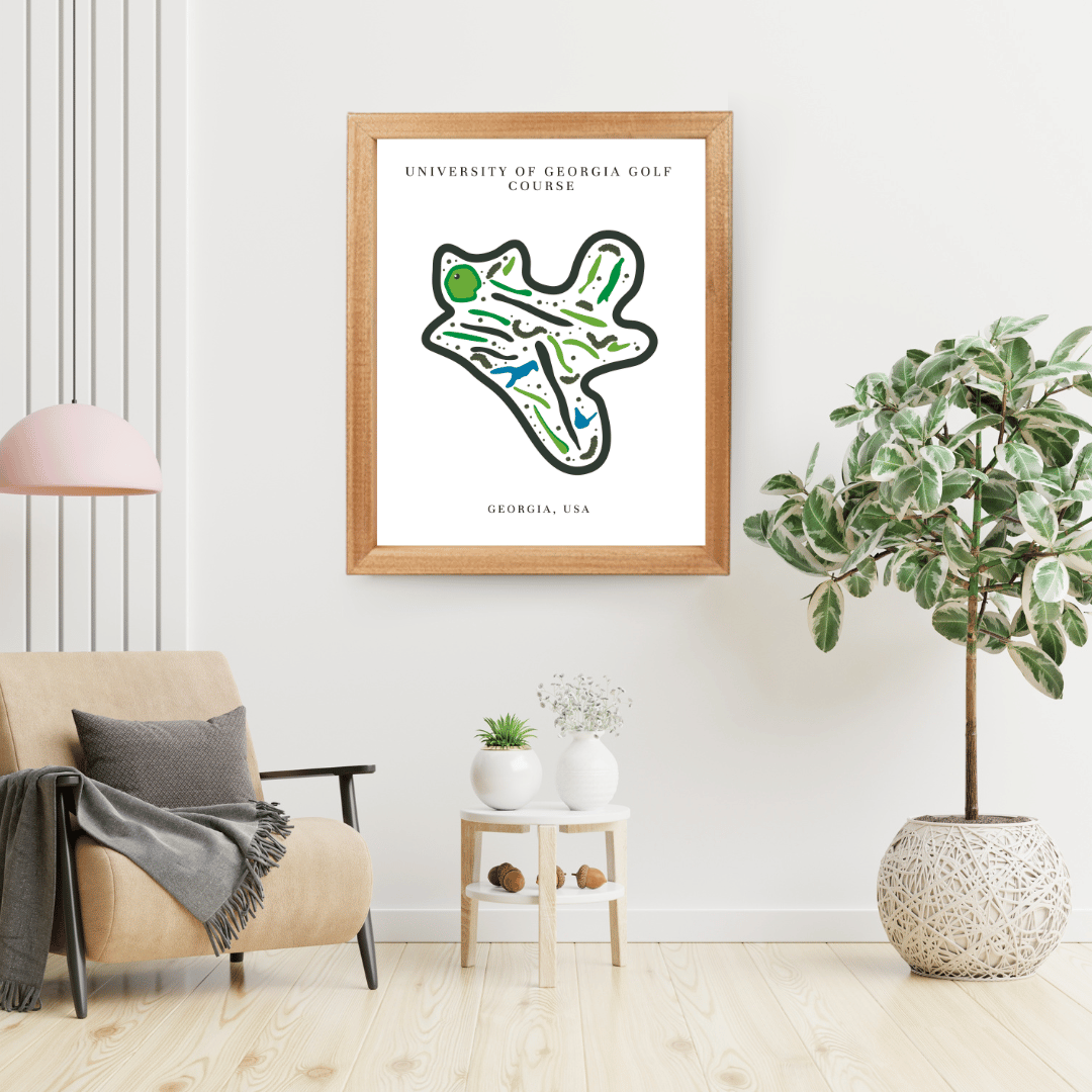 University of Georgia Golf Course Print, Georgia