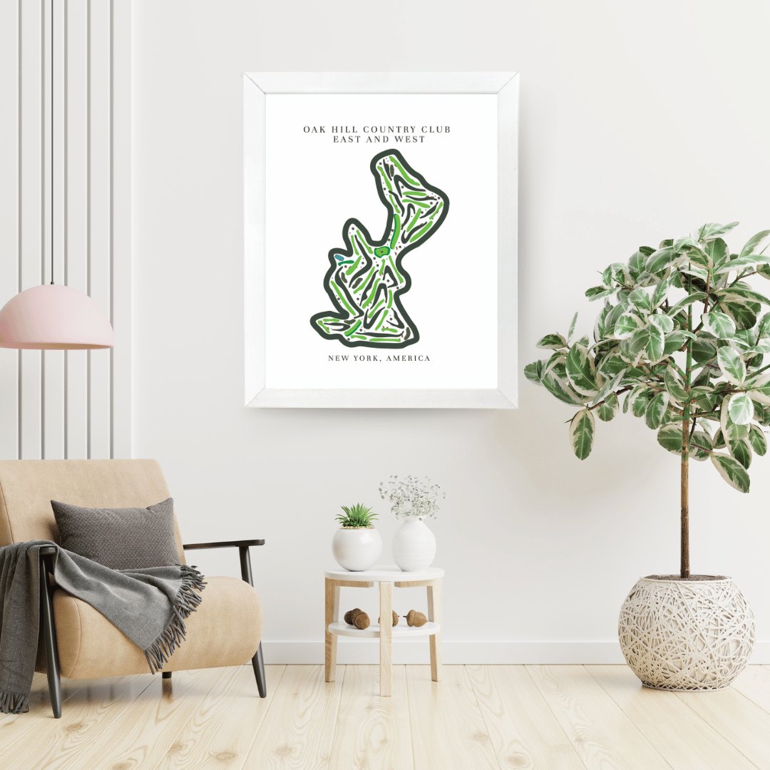 Oak Hill Country Club East & West, Golf Course Print, New York
