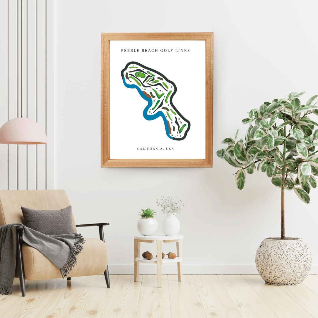 Pebble Beach Golf Links, Golf Course Print, California