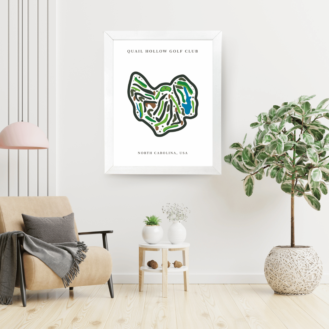 Quail Hollow Golf Club, Golf Course Print, North Carolina
