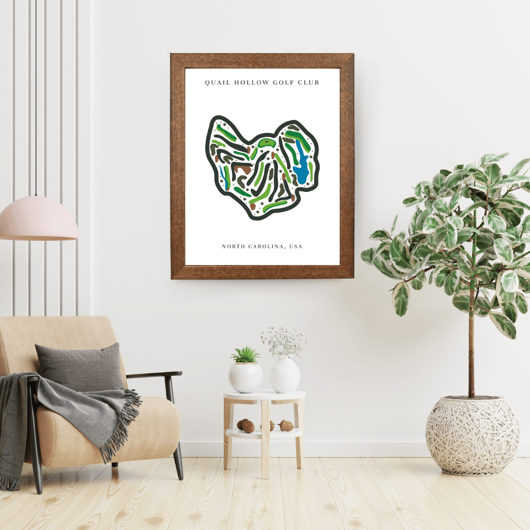 Quail Hollow Golf Club, Golf Course Print, North Carolina