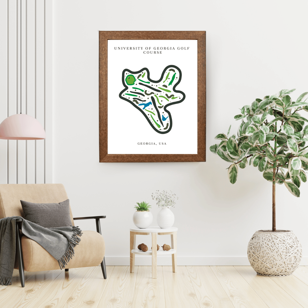 University of Georgia Golf Course Print, Georgia