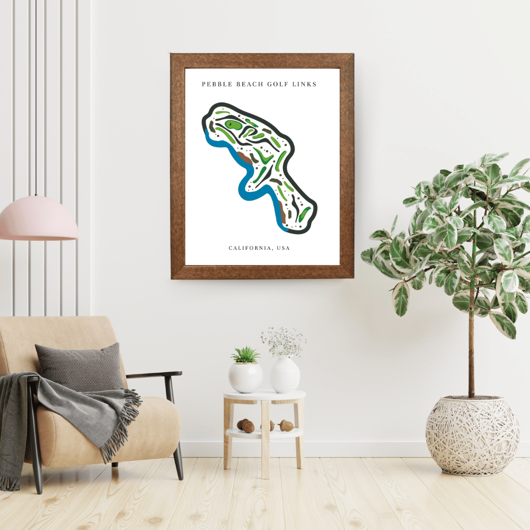 Pebble Beach Golf Links, Golf Course Print, California