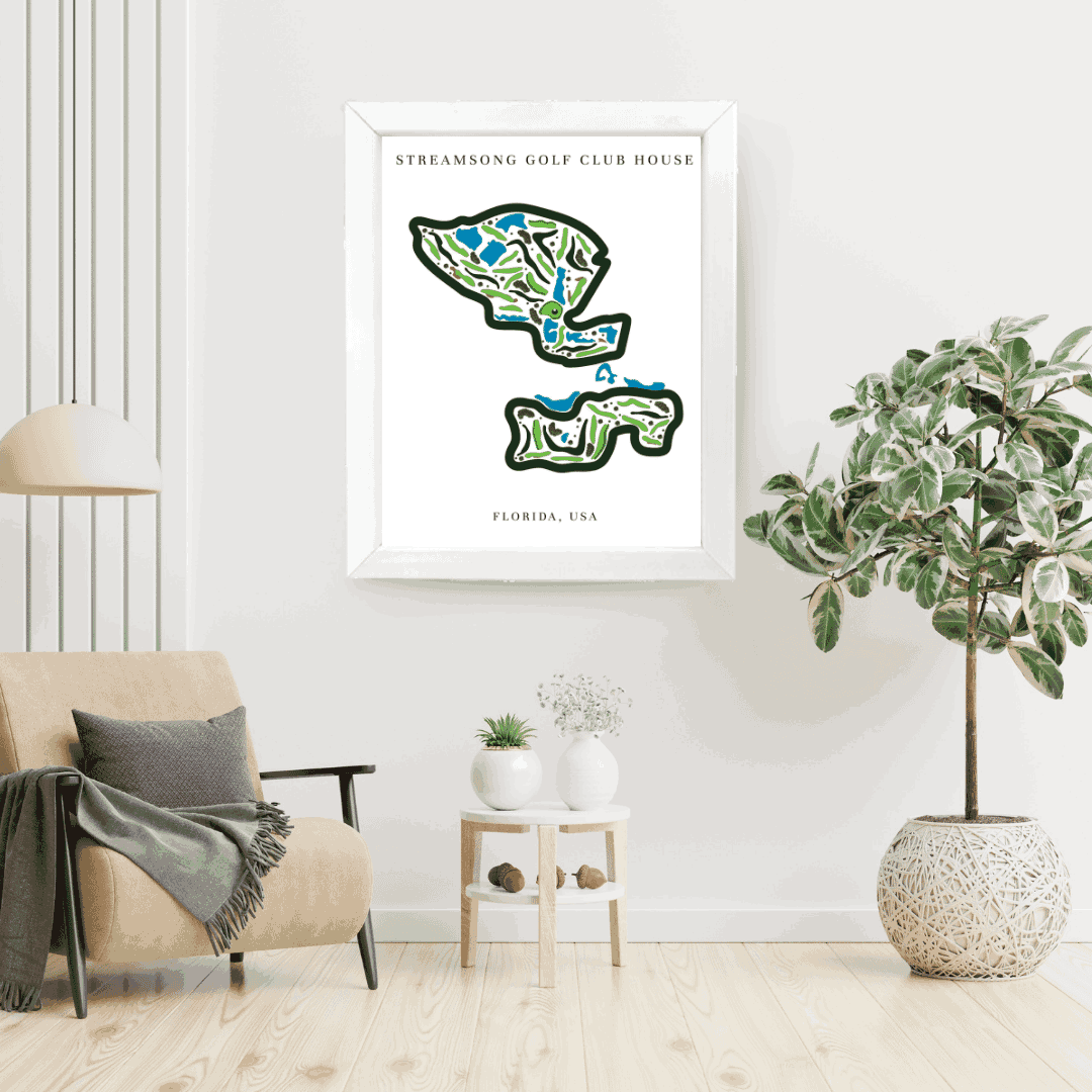Streamsong Golf & Club house, Golf Course Print, Florida