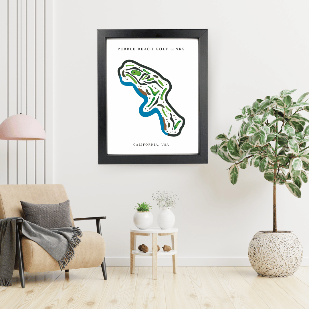 Pebble Beach Golf Links, Golf Course Print, California