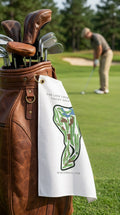 The Lido Course At Sand Valley Golf Resort Wisconsin  | Golf Course Print Towels | Golf Course Microfiber image 0