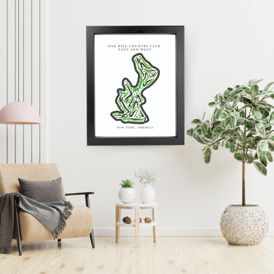 Oak Hill Country Club East & West, Golf Course Print, New York