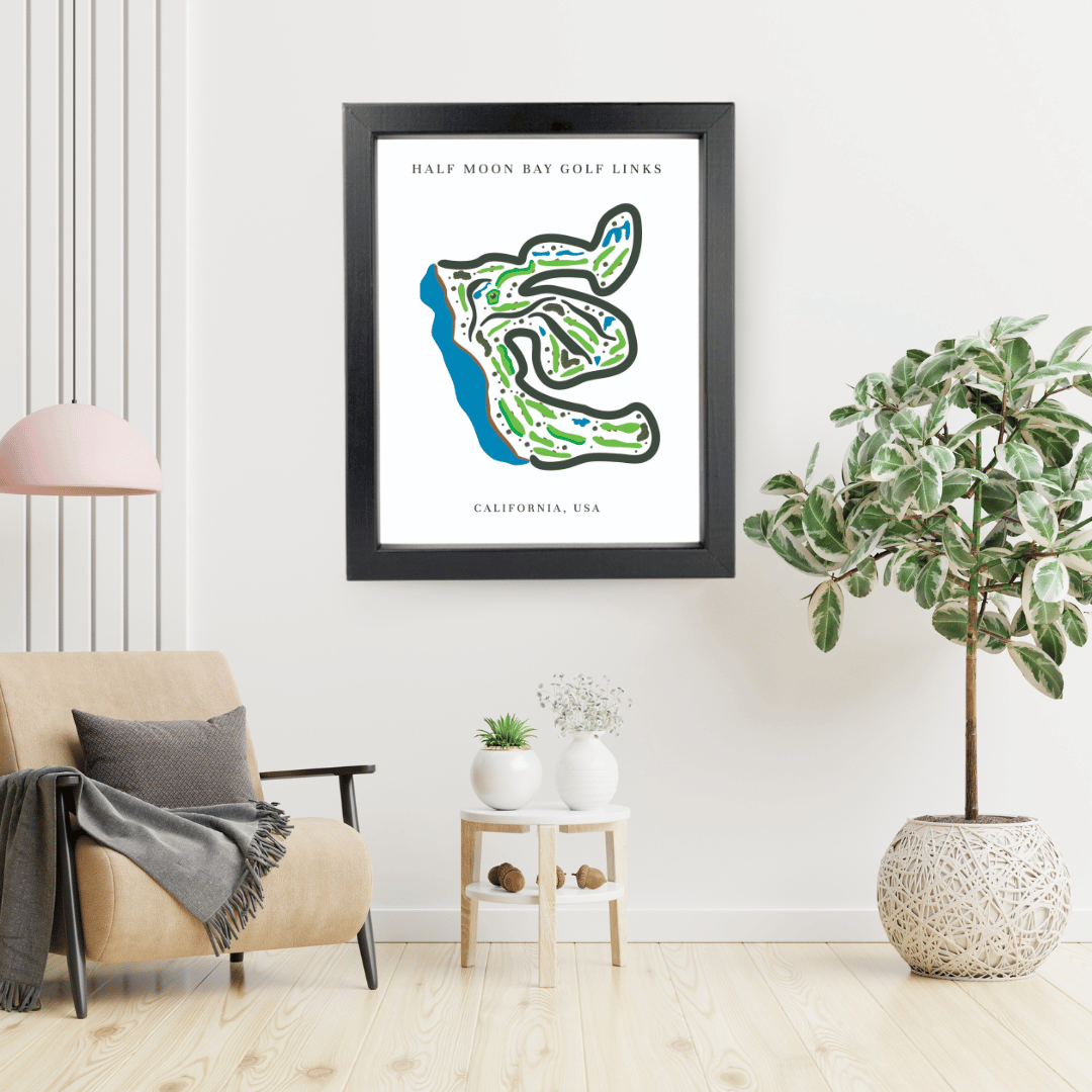 Half Moon Bay Golf Links, Golf Course Print, California