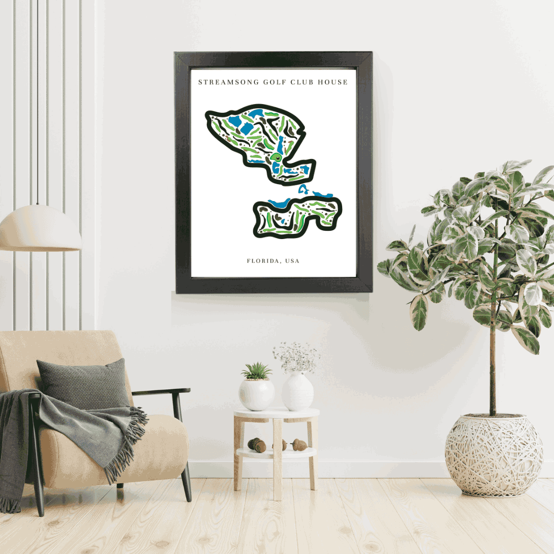 Streamsong Golf & Club house, Golf Course Print, Florida