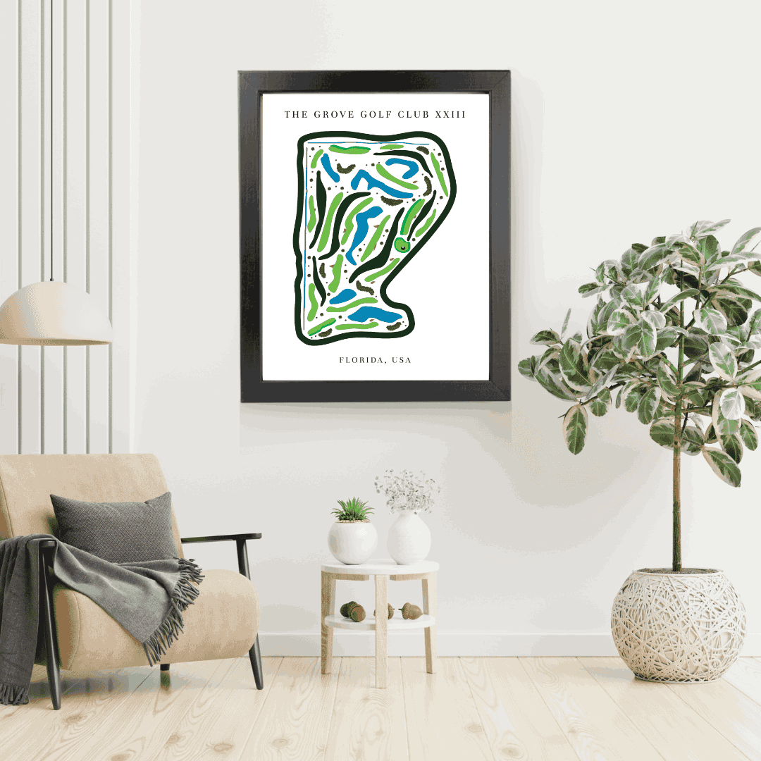 The Grove Golf Club XXIII, Golf Course Print, Florida