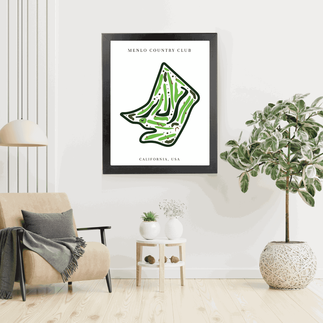 Menlo Country Club, Golf Course Print, California